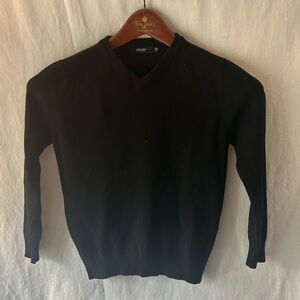 XRay Jeans Boys 10-12 Black V-Neck Sweater Classic Everyday Knit Dressy